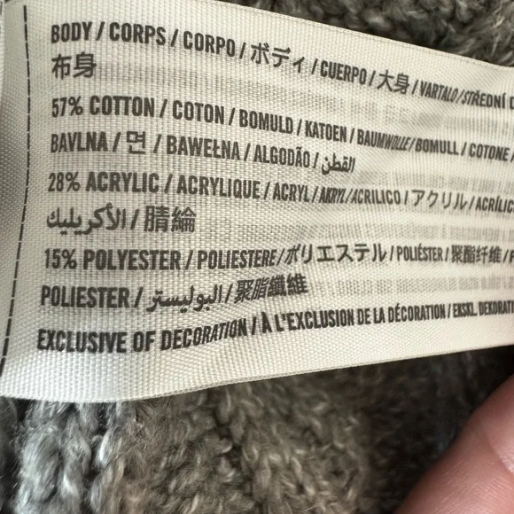 Abercrombie & Fitch Gray Cable Knit Sweater - Picture 4 of 4